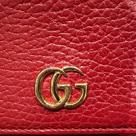 Gucci Red Leather Compact Wallet - Picture 11 of 11